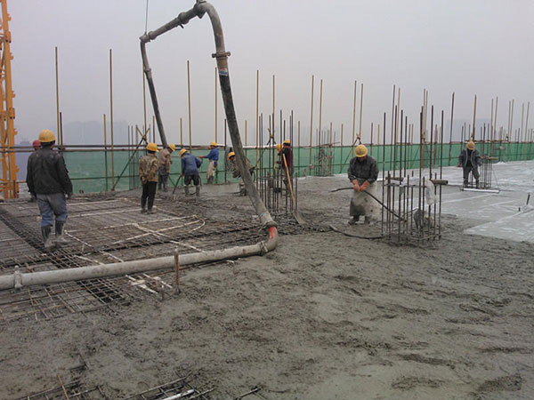 混凝土使用現(xiàn)場