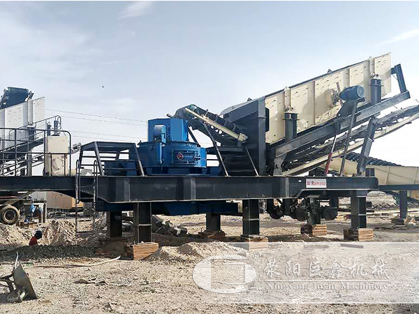  時產100噸的機制沙生產線（移動式）